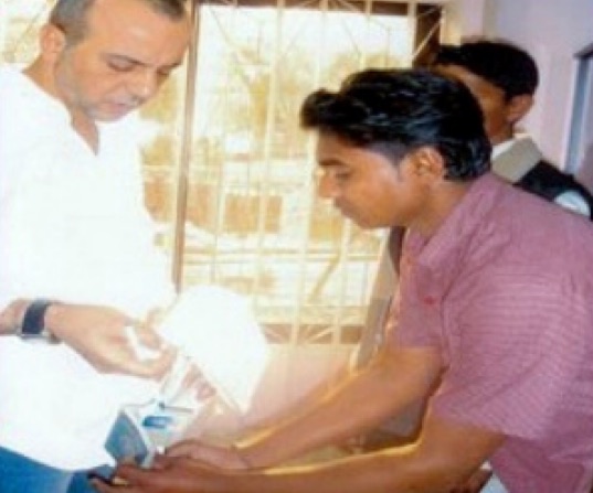 Document handover to a selected candidate