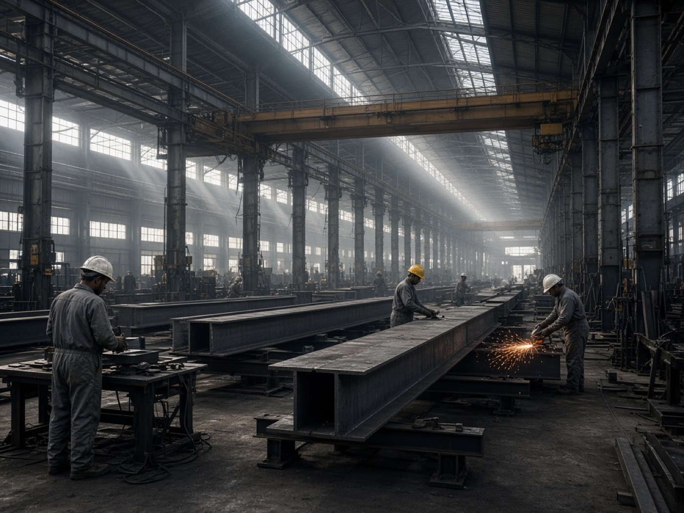 Steel fabrication workshop