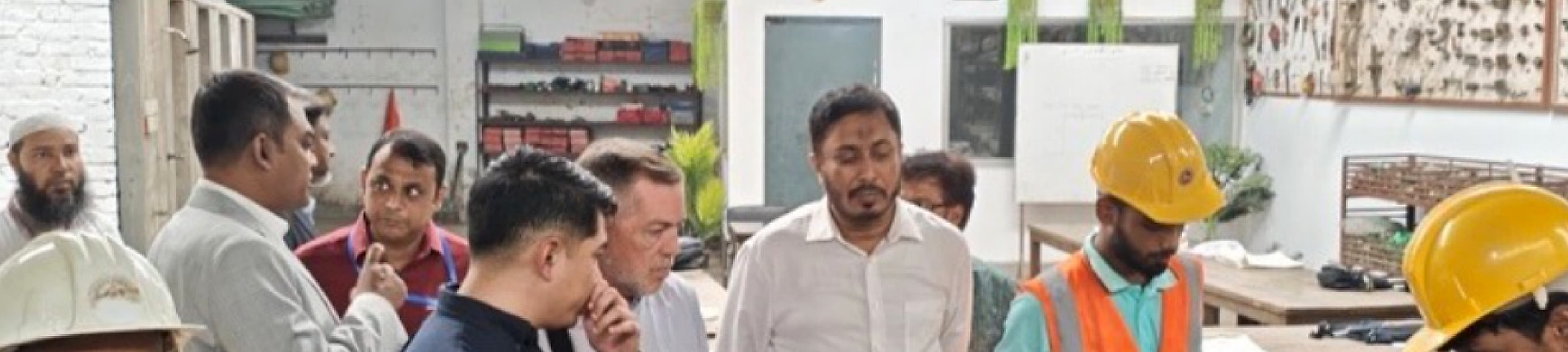 Employer representatives observing candidate assessment at a workshop in Bangladesh