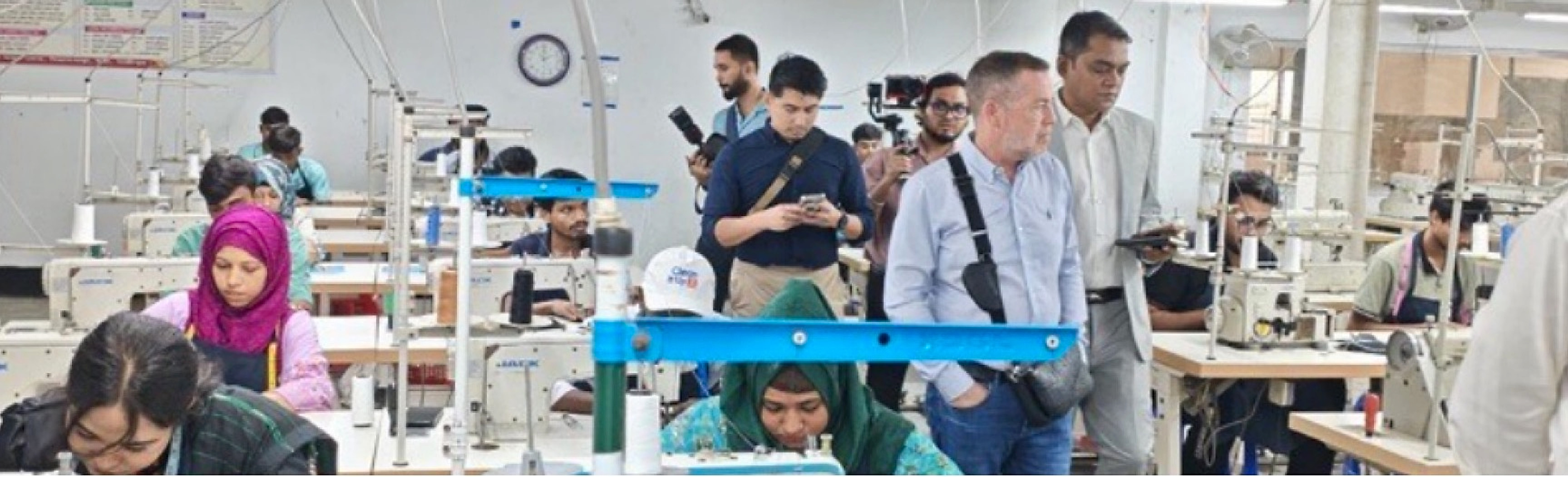Overseas employer team visiting a production floor in Bangladesh